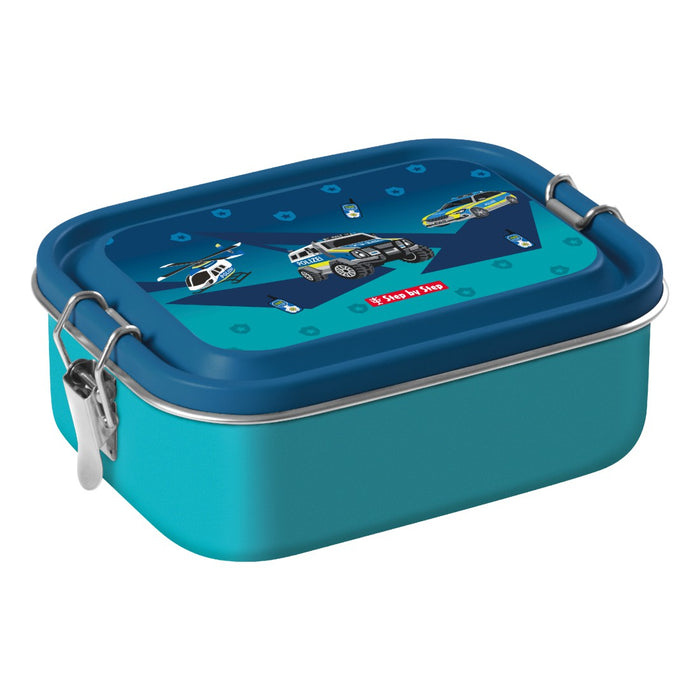 Step by Step Edelstahl Lunchbox Police