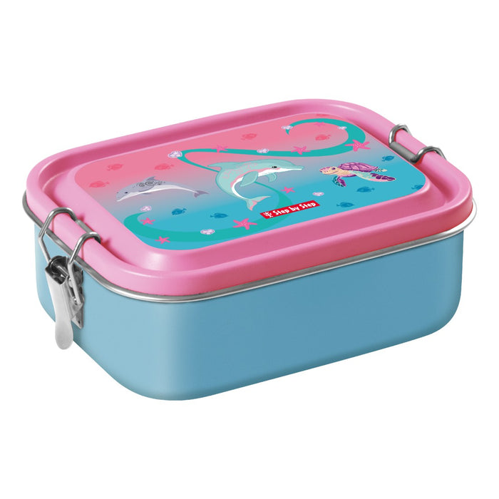 Step by Step Edelstahl Lunchbox Sealife