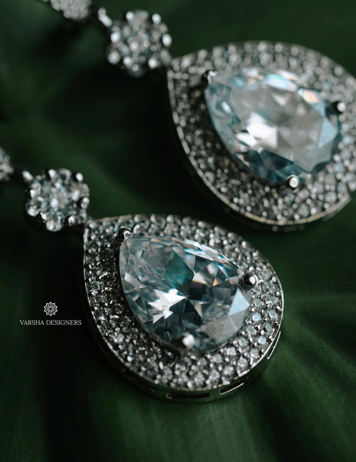 Sterling Silver Party Wear Earrings