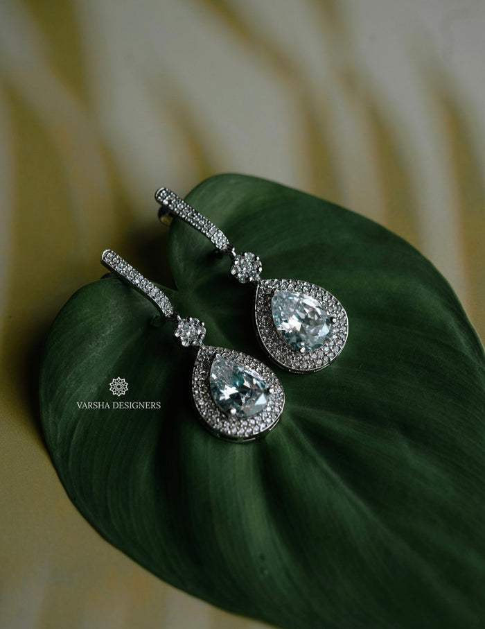Sterling Silver Party Wear Earrings