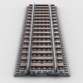 Straight Rail Train Track ×3 - LesDiy - MOC -