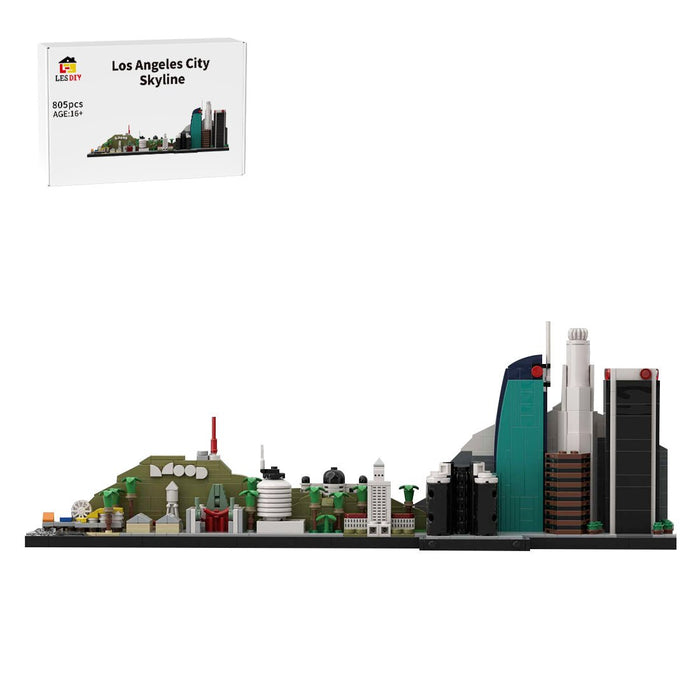 Street Scene MOC Los Angeles City Skyline Building Blocks - LesDiy - Building Blocks -