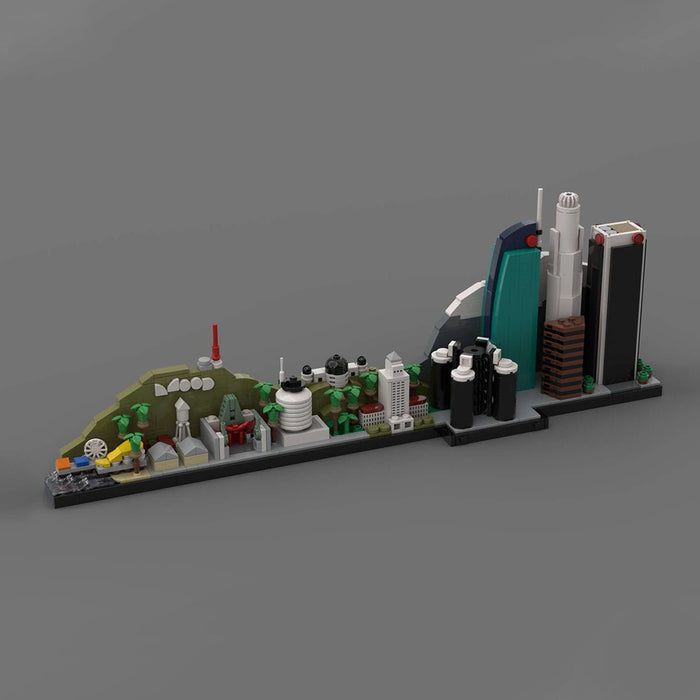 Street Scene MOC Los Angeles City Skyline Building Blocks - LesDiy - Building Blocks -