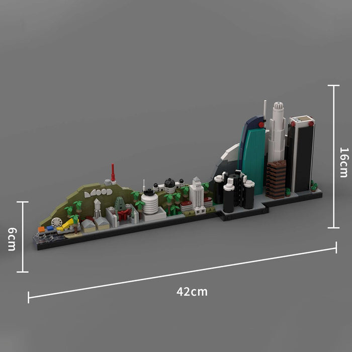 Street Scene MOC Los Angeles City Skyline Building Blocks - LesDiy - Building Blocks -