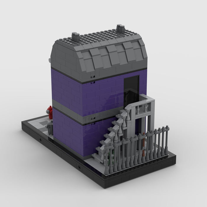 Street View Night Shop Scene Modular Building Blocks - LesDiy -