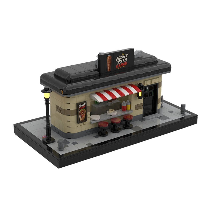 Street View Nightlife Series Night Bite Modular Building Blocks-LesDiy -
