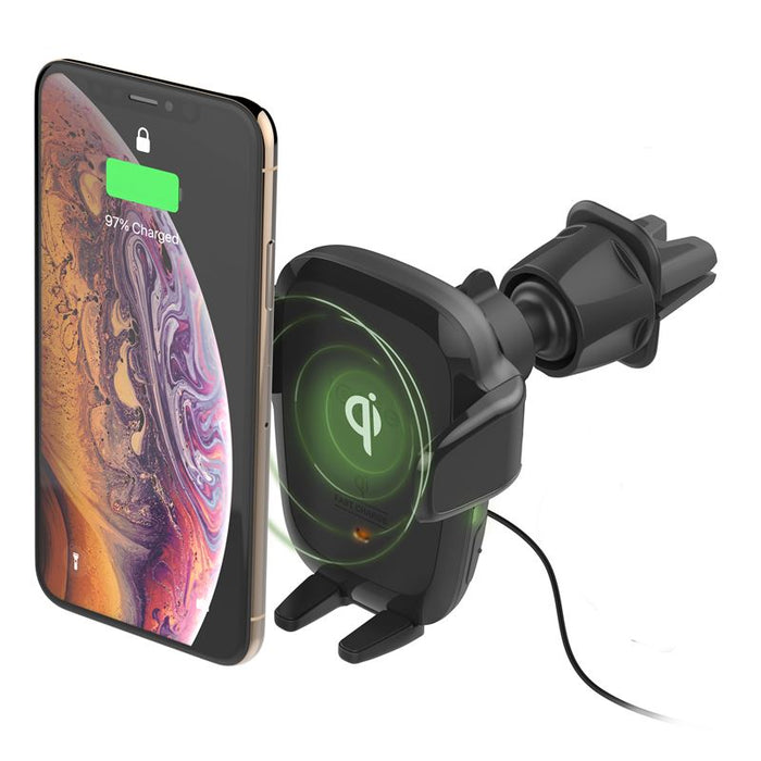 Suport Telefon Auto iOttie AutoSense cu încărcare wireless, grilă de ventilație și slot CD