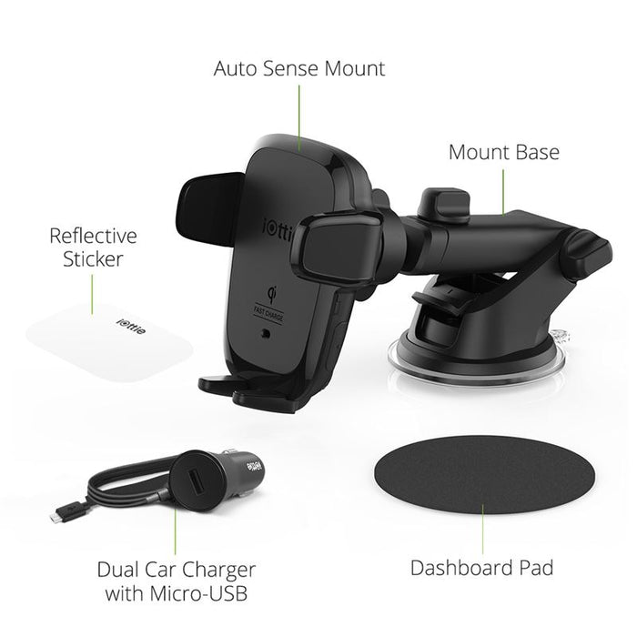 Suport Telefon Auto iOttie AutoSense cu încărcare wireless, pentru bord