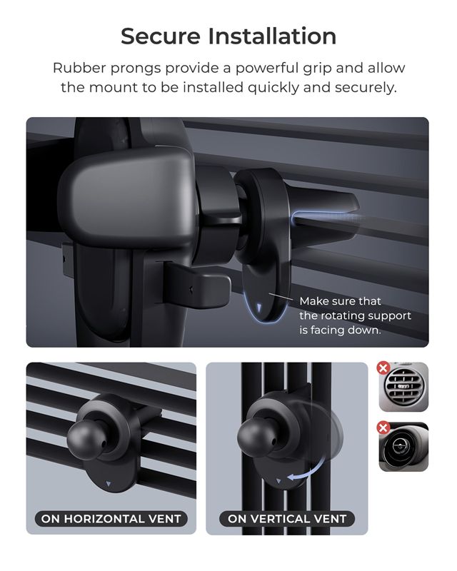 Suport Telefon Auto iOttie Easy One Touch 6, pentru grila de ventilație