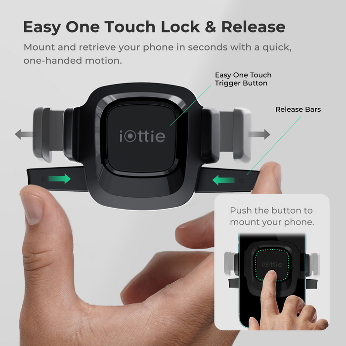 Suport Telefon Auto iOttie Easy One Touch Mini Pro, pentru bord și parbriz