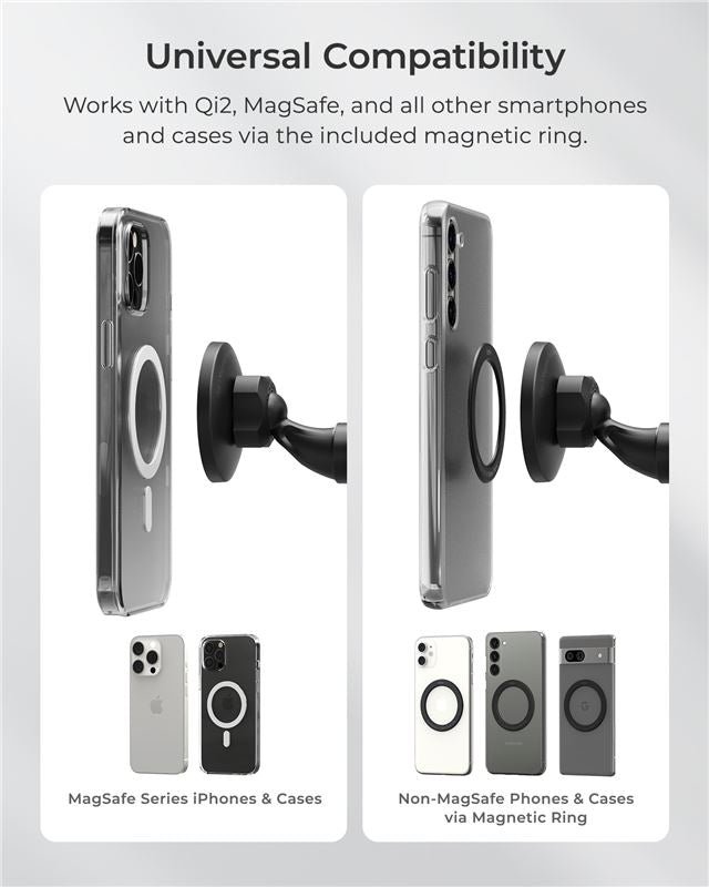 Suport Telefon Auto iOttie iTap 3 MagSafe Flush cu inel magnetic