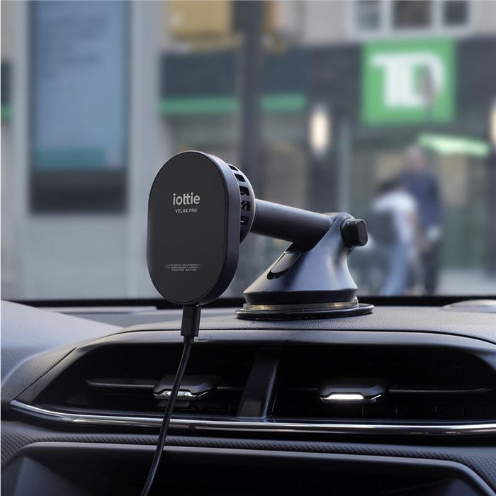 Suport Telefon Auto iOttie Velox Pro MagSafe cu încărcare wireless și răcire CryoFlow