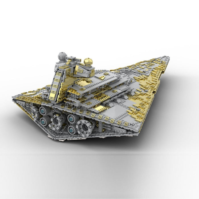 SW Thrawn's Chimaera Imperial 1 class Destroyer Golden Building Blocks - LesDiy - Gobricks version