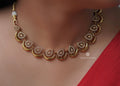 Teardrop White Stone Necklace Set