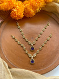 Teardrop White Stone Necklace