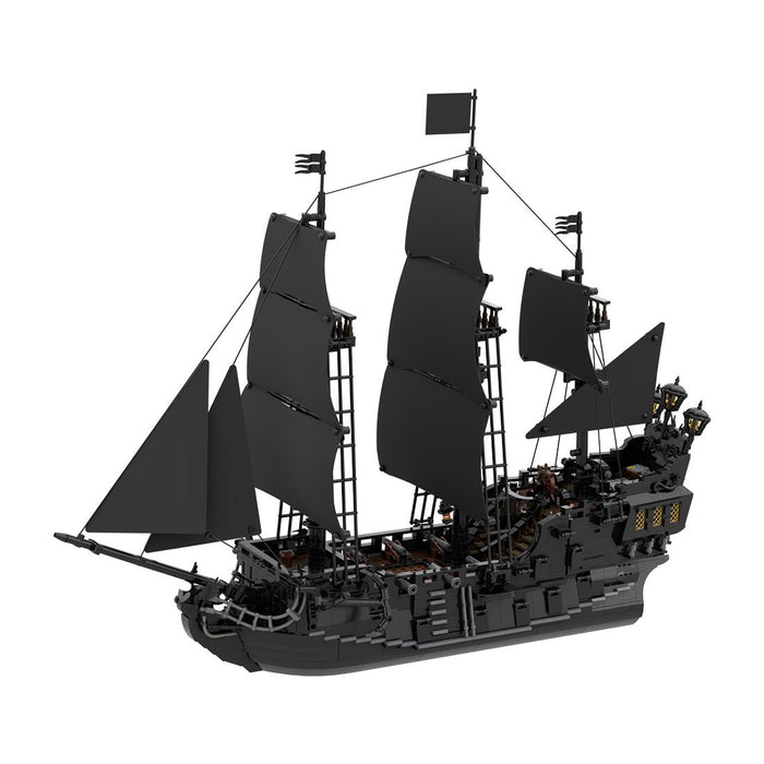 The Black Pearl Medieval Pirate Ship Building Blocks (No sail) - LesDiy -