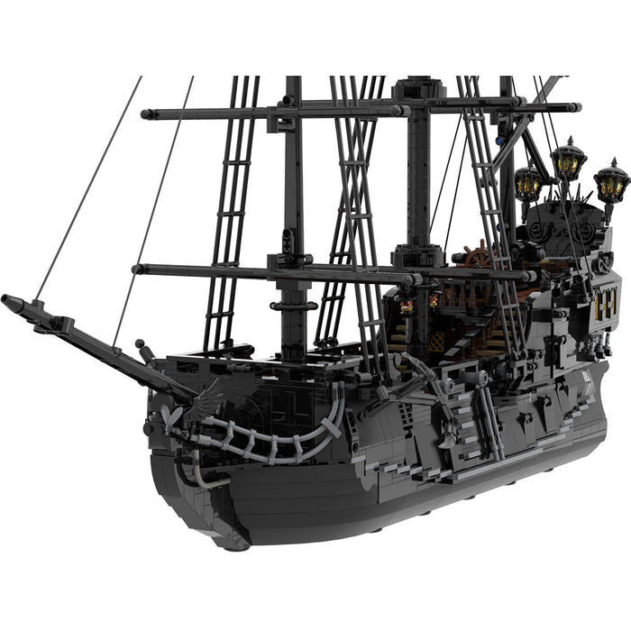 The Black Pearl Medieval Pirate Ship Building Blocks (No sail) - LesDiy -