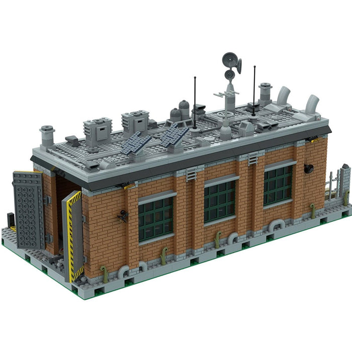 Train Depot Industrial Railway Maintenance Workshop Building Blocks-LesDiy-Building Blocks-
