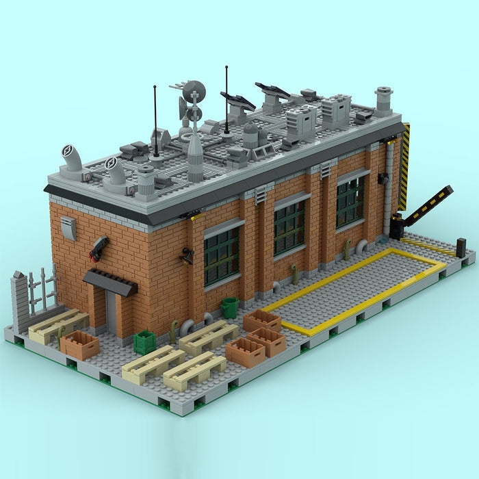 Train Depot Industrial Railway Maintenance Workshop Building Blocks-LesDiy-Building Blocks-