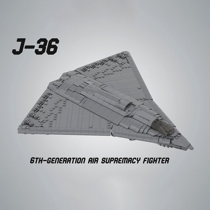 Triple Engine J - 36 Fighter Aircraft Building Blocks - LesDiy - Building Blocks -