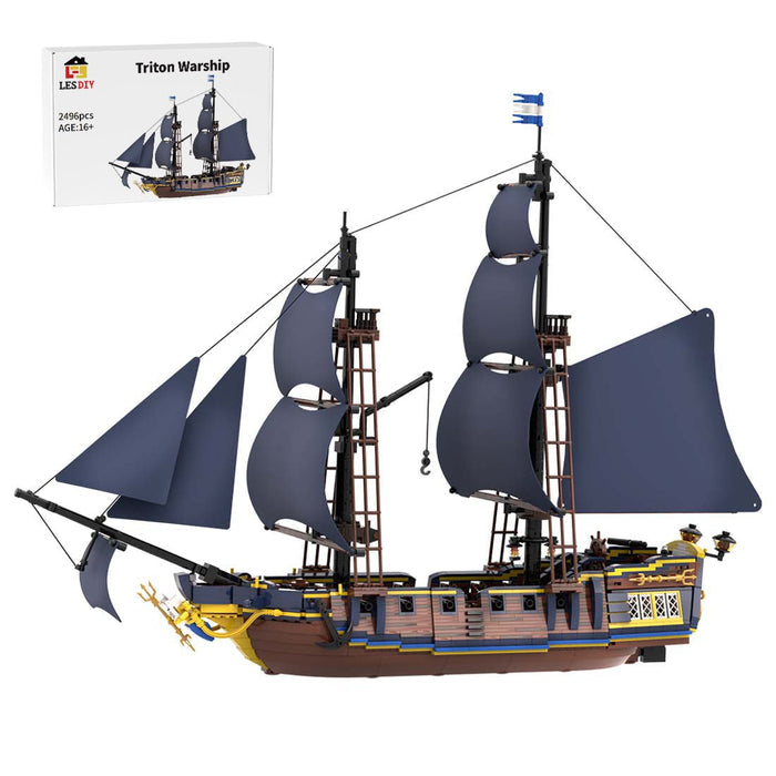 Triton Warship Building Blocks - LesDiy - Building Blocks -