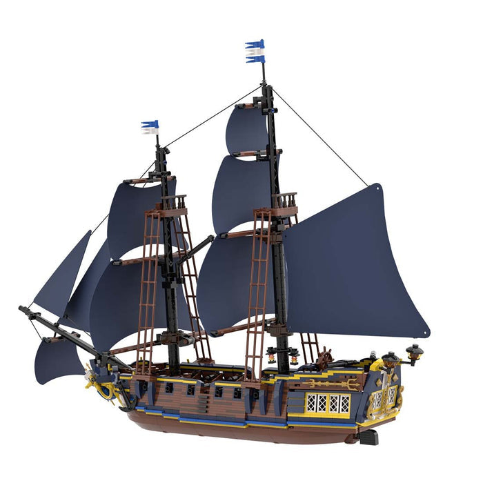 Triton Warship Model with Sails - LesDiy -