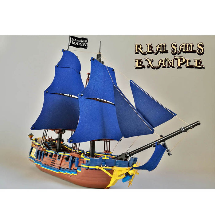 Triton Warship Model with Sails - LesDiy -