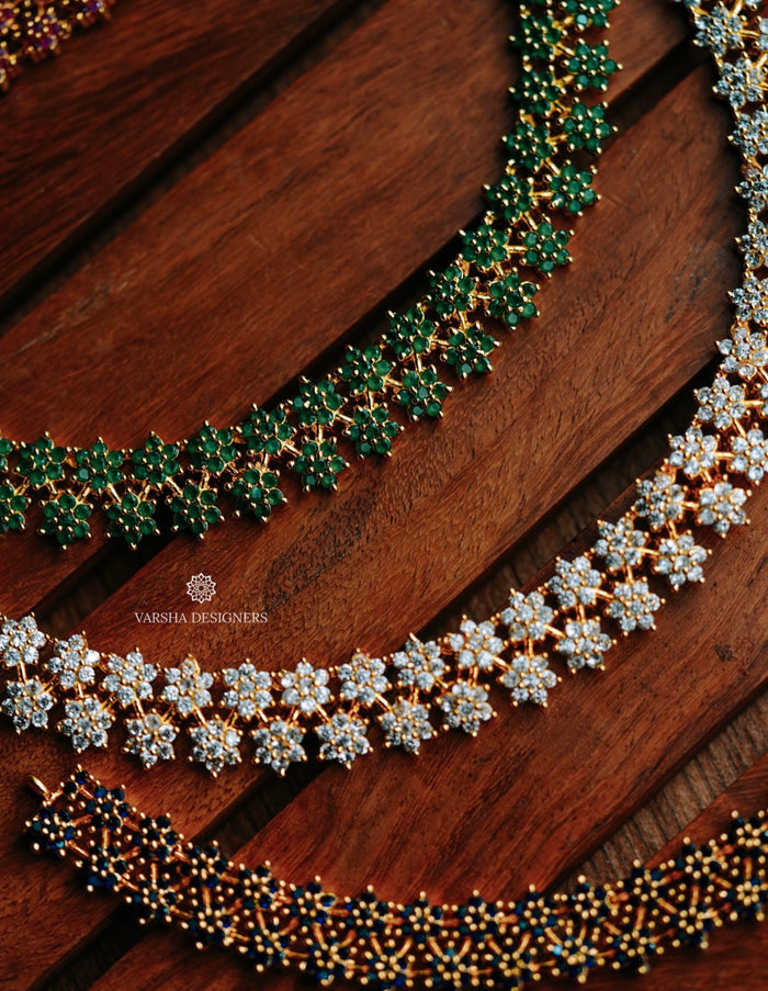 Two Layer Star Stone Necklace Set