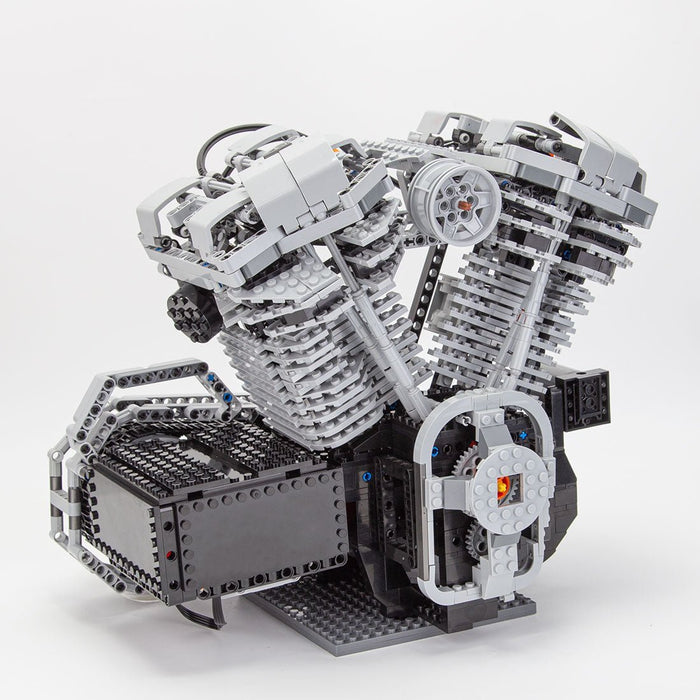 V - Twin OHV 8 - Valve Four - Stroke High - Speed Engine (US Warehouse) - LesDiy - Building Blocks -