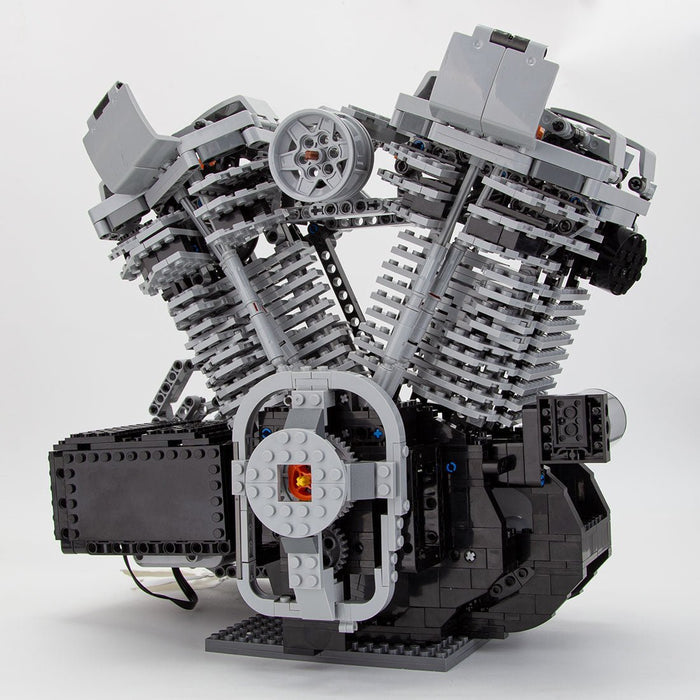 V - Twin OHV 8 - Valve Four - Stroke High - Speed Engine (US Warehouse) - LesDiy - Building Blocks -