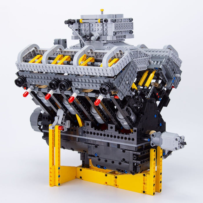 V8 Dual - valve Aspirated Engine Building Blocks - LesDiy - building blocks -