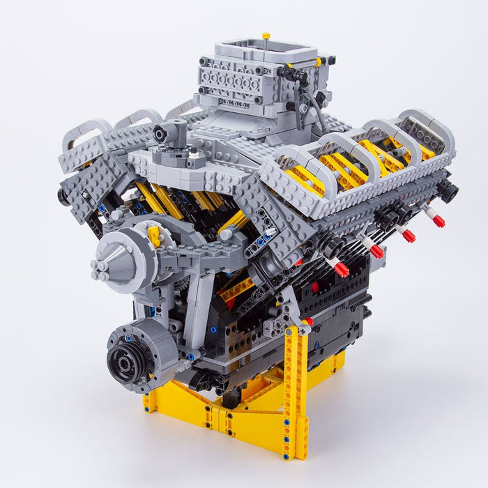 V8 Dual - valve Aspirated Engine Building Blocks - LesDiy - building blocks -