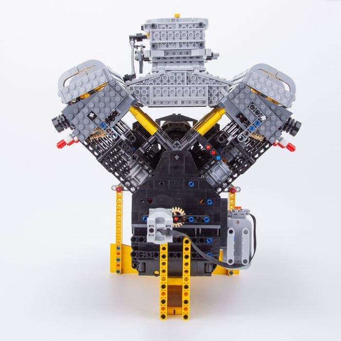 V8 Dual - valve Aspirated Engine Building Blocks - LesDiy - building blocks -
