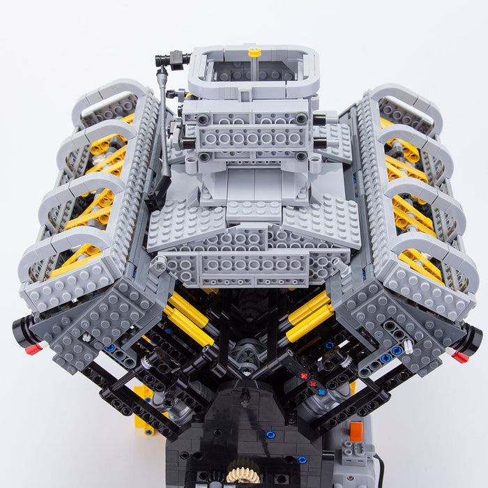 V8 Dual - valve Aspirated Engine Building Blocks - LesDiy - building blocks -