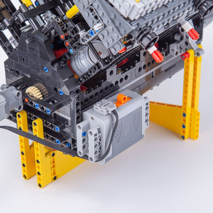 V8 Dual - valve Aspirated Engine Building Blocks - LesDiy - building blocks -