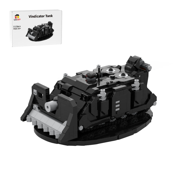 Vindicator Tank Building Blocks - LesDiy - Black