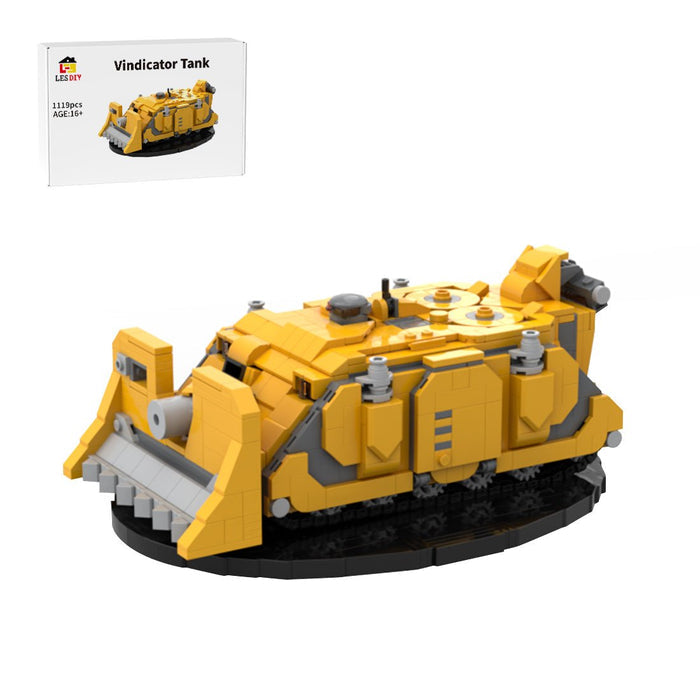 Vindicator Tank Building Blocks - LesDiy - Yellow