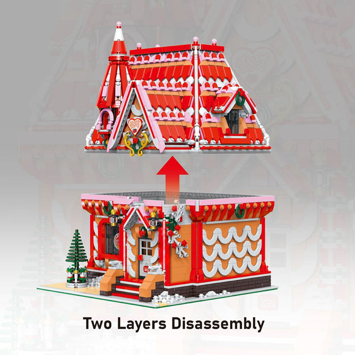 Winter Strawberry Dessert Workshop Building Blocks Set - LesDiy - MOC -